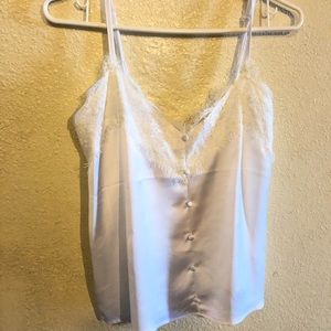 Lace white top
